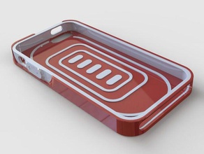 iphone 5 case -- two material print mobile 3d print model - Mito3D