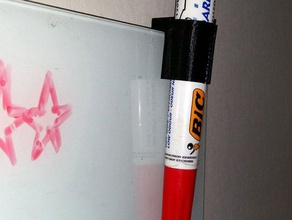 beyaz tahta marker kalem kenar tutucu ofis 3d print model - Mito3D