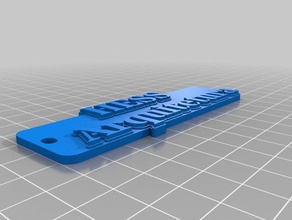 hess keychains customized 3d print model - Mito3D