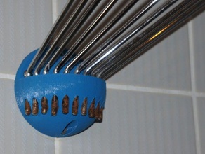 mittelst&uumlck f&uumlr duschspinne centerpart tenda della doccia di sostegno bagno accessori da 3d print model - Mito3D