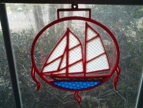 lantern ship art stained glass 3d print model - Mito3D