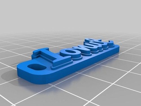 ionut keychains customized 3d print model - Mito3D
