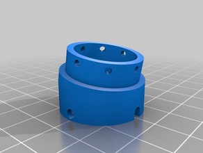 abgewinkelt raster-adapter crist Kammer Teile customizer 3d print model - Mito3D