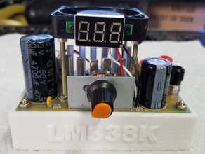 caso lm338k 3a ajustável passo para baixo módulo de alimentação energia eletrônica 3d print model - Mito3D