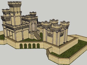 mein Schloss Modelle mittelalterliche 3d print model - Mito3D