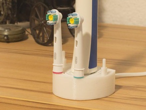 cepillo de dientes titular oral-b cuarto baño badezimmer higiénico zahnbrste zahnbrstenhalter 3d print model - Mito3D