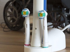 tooth brush holder oral-b old charging station bathroom badezimmer hygienic teeth toothbrush zahnbrste zahnbrstenhalter 3d print model - Mito3D