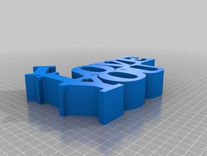 l'amour de vous sculptures personnalisé 3d print model - Mito3D