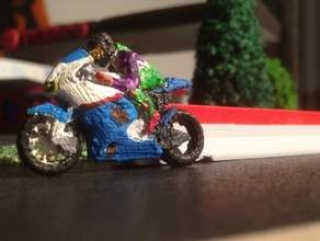 carrera de motos los vehículos 3d print model - Mito3D