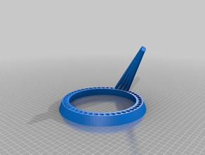 angled pencil holder art tools customized 3d print model - Mito3D