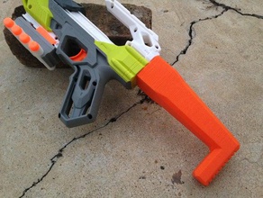 small nerf stock toy game accessories blaster dart foam gun hasbro ionfire nstrike simple 3d print model - Mito3D
