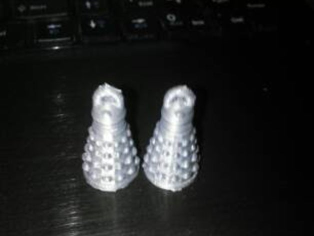 dalek earring earrings 3D print model - Mito3D