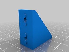 il mio personalizzato parametrico di estrusione alluminio staffa angolare 3d la stampante parti 3d print model - Mito3D