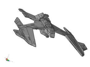 spaceship-5 art 3d print model - Mito3D