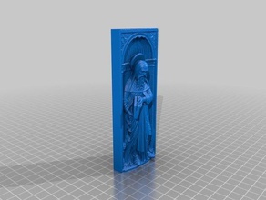 religiosa cara 2d arte 3d print model - Mito3D