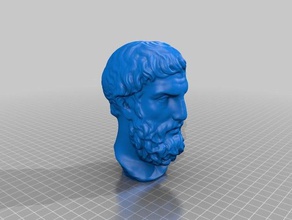 bearded head sculptures 3d print model - Mito3D
