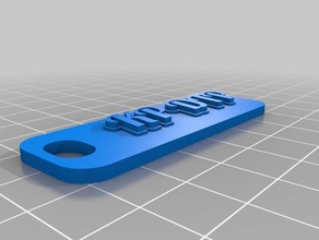 kp dtp keychains customized 3d print model - Mito3D
