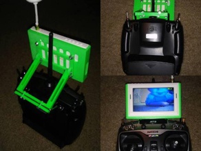 pantalla monte drone controlador rc los vehículos 3d print model - Mito3D