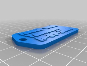 sample-Basis Schlüsselanhänger angepasst 3d print model - Mito3D