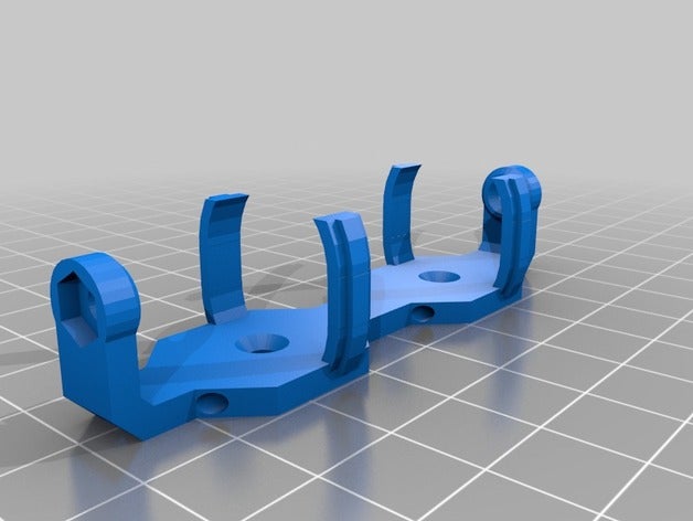 mon paramétrique personnalisé clip de pile l'électronique 3D print model - Mito3D