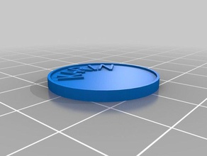 chipcoin k2 las monedas insignias personalizado 3d print model - Mito3D