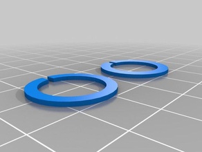 fixação espaçamento entre anéis wanhao i3 eixo x lm8luu mod 3d a impressora partes 3d print model - Mito3D