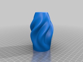 mon personnalisés ridée organique vase les conteneurs 3d print model - Mito3D