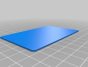 card shape credit sized iso 7810 id-1 other blank creditcard iso7810 3d print model - Mito3D
