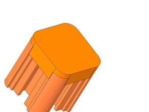 coaxis-s&aumlulen-profil 275 abschluss 3d Drucker Teile 3d print model - Mito3D