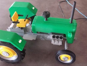 john deer series tractor vehicles wheeled vehicle 3d print model - Mito3D