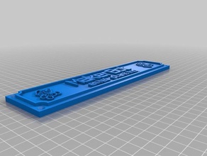 final design name tag office customized 3d print model - Mito3D