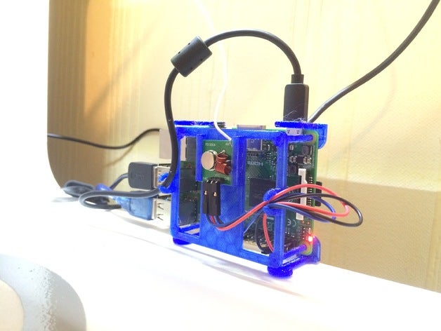 raspberry pi de montagem caso mínima do transmissor rf coldre ferramenta os titulares caixas personalizador sistemas raspberrypi 2 habitação raspi 3D print model - Mito3D