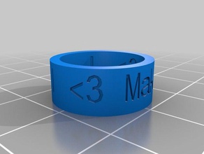 ma personnalisé anneau intérieur anneaux 3d print model - Mito3D