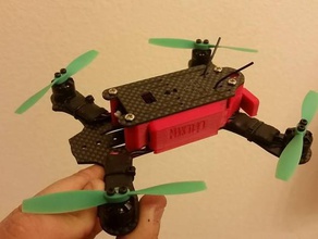 killaklownzfpv mako140 gonna led titolare il fai da te custom quad fpv telaio quadcopter 3d print model - Mito3D