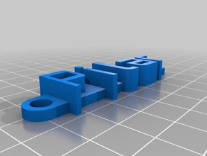 pilar keychain organization customized 3d print model - Mito3D