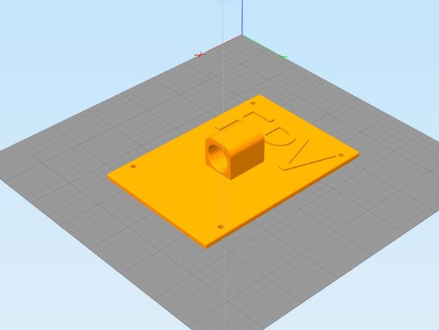 récepteur de support plaque bevrc 12 ghz rx 800 mw bangood trépied 240 plus facultatif lipo bac des véhicules fpv la longue distance portée montage monture 3D print model - Mito3D