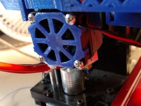e3d v6 clip-on fan guard printer parts 3d print model - Mito3D