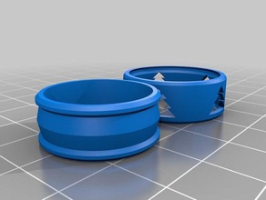 il mio personalizzato albero di progettazione filatura ad anello anelli 3d print model - Mito3D