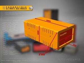 ultimate box maker de l'électronique les boîtes customizer du boîtier makeredchallenge2 openscad 3d print model - Mito3D