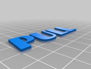 pull text keychains customized 3d print model - Mito3D