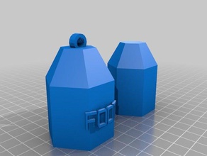 il mio personalizzato parametrico indossabile contenitore slip-on cap contenitori 3d print model - Mito3D