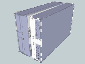 eurorack lasercut case 104hp 14u carryon bifold videosynth music 3d print model - Mito3D