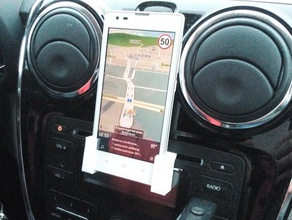 phone cd tray holder mobile car 3d print model - Mito3D