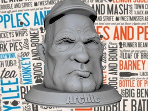 archie geezer sculptures character head zbrush 3d print model - Mito3D