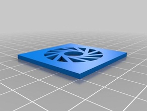 özelleştirilmiş parametrik diyafram fan ızgara benim diğer 3d print model - Mito3D