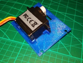 evrensel servo Ekle wersys hızlı kırmızı mini kanat parçası rc araç monte edin plaka 3d print model - Mito3D