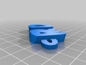 meine angepasste ppld v2keyring Schlüsselanhänger 3d print model - Mito3D