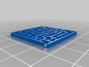 mon personnalisés aléatoire labyrinthe générateur de base puzzles 3d print model - Mito3D