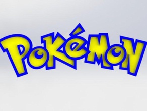 pok&eacutemon logo signs logos all catch gotta pocket monsters pokemon them 3d print model - Mito3D