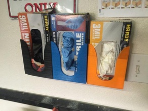 disposable glove holder hobby 3d print model - Mito3D